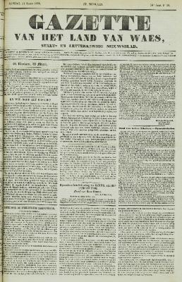 Gazette van het Land van Waes 11/03/1855