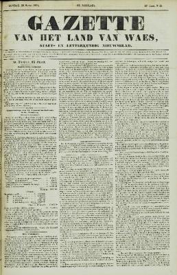 Gazette van het Land van Waes 26/03/1854