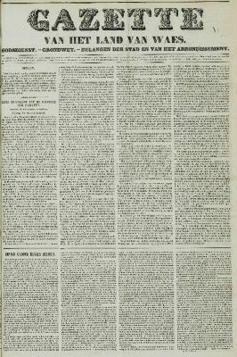 Gazette van het Land van Waes 04/07/1858