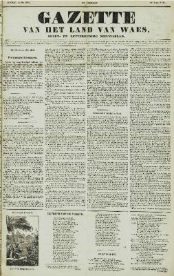 Gazette van het Land van Waes 25/05/1856