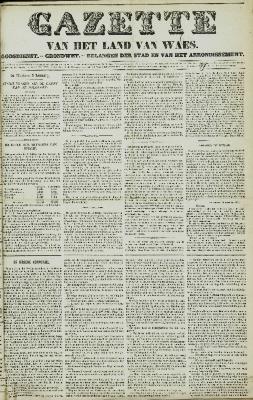 Gazette van het Land van Waes 10/01/1858