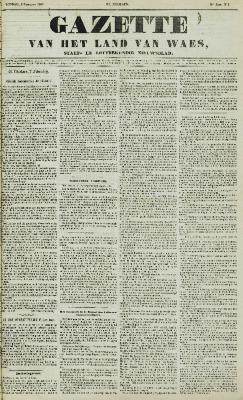 Gazette van het Land van Waes 08/02/1857