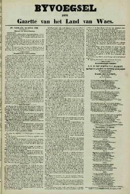 Gazette van het Land van Waes 24/04/1853