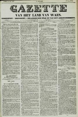 Gazette van het Land van Waes 16/05/1858