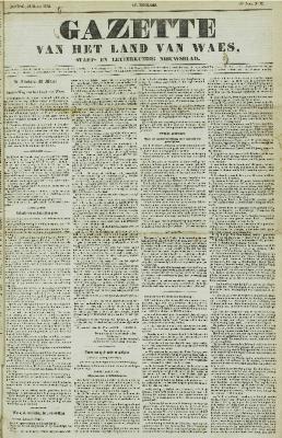 Gazette van het Land van Waes 23/03/1856