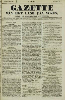Gazette van het Land van Waes 08/05/1853