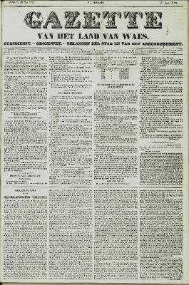 Gazette van het Land van Waes 30/05/1858