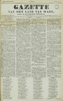 Gazette van het Land van Waes 21/09/1856