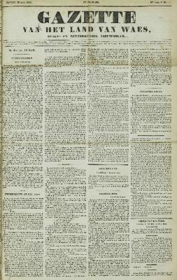 Gazette van het Land van Waes 20/04/1856