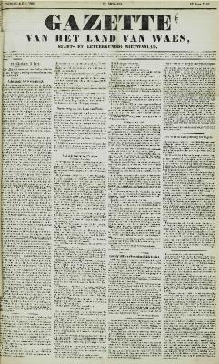 Gazette van het Land van Waes 06/07/1856