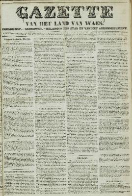 Gazette van het Land van Waes 07/11/1858