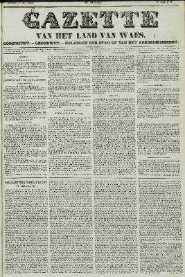 Gazette van het Land Van Waes 11/07/1858