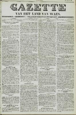 Gazette van het Land van Waes 07/03/1858