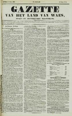 Gazette van het Land van Waes 17/06/1855