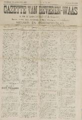 Gazette van Beveren-Waas 28/08/1887