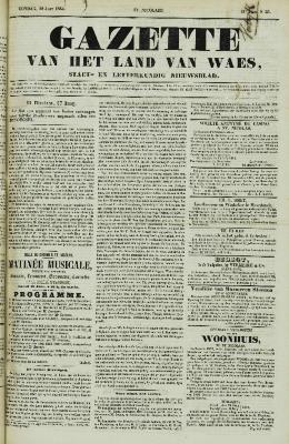 Gazette van het Land van Waes 18/06/1854