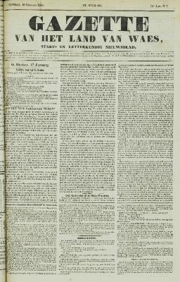 Gazette van het Land van Waes 18/02/1855