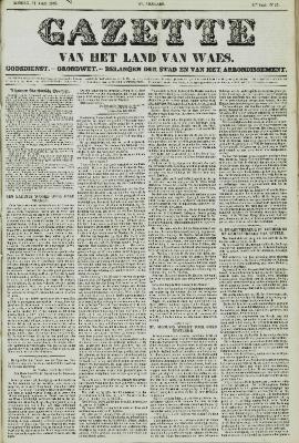 Gazette van het Land van Waes 11/04/1858