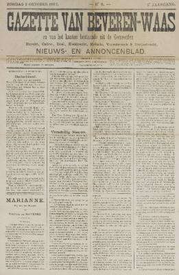 Gazette van Beveren-Waas 02/10/1887