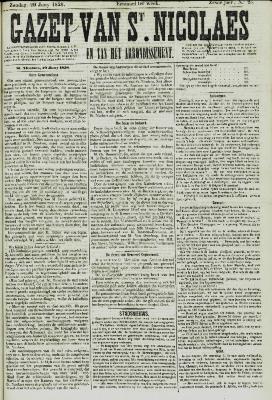 Gazet van St. Nicolaes 13/06/1858
