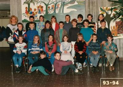 Klasfoto, 5de leerjaar, 1993-1994
