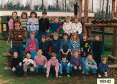 Klasfoto, 2de leerjaar, 1991-1992