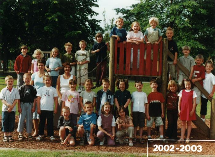 Klasfoto, 1ste leerjaar 2002 - 2003