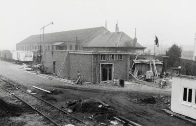 Spoorlijn 59 Bouw NMBS voedingsstation Vijfstraten