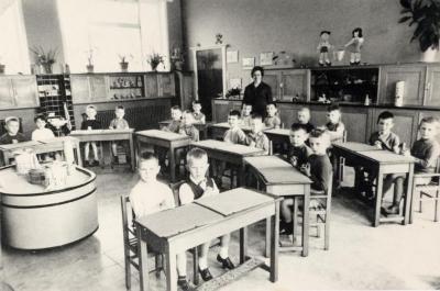 Vrije basisschool kleuterklas 1961