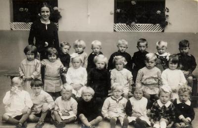 Vrije basisschool kleuterklas 1938