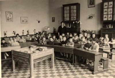 Vrije basisschool kleuterklas 1961