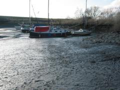 Jachthaven bij laag water