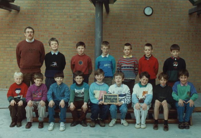 Klasfoto Gemeenteschool Waasmunster 1990-1991