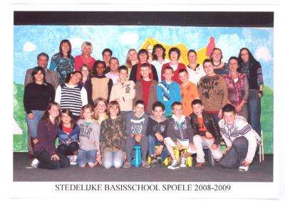 Klasfoto Stedelijke Basisschool Spoele, 2008-2009