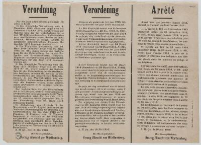 1916- Verordening ivm toevluchtshuizen en krankzinnigengestichten