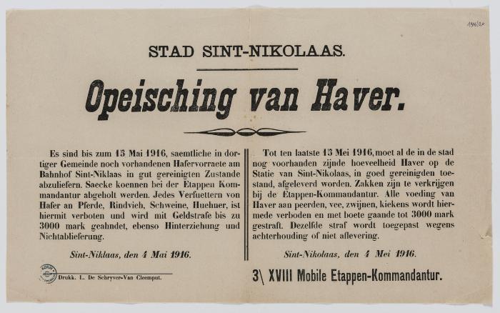 1916-Opeising van haver