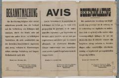 1914-Kennisgeving censuur op de dagbladen