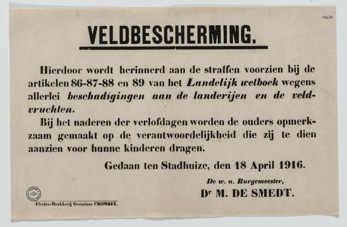 1916-Veldbescherming