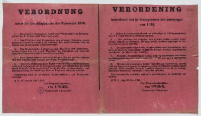 1916- Verordening ivm de notenoogst