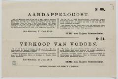 1916- Aaardappeloogst en verkoop van vodden