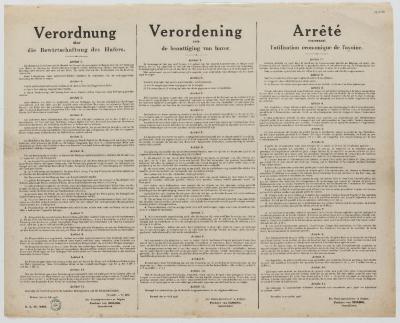 1916- Verordening over de benuttiging van haver