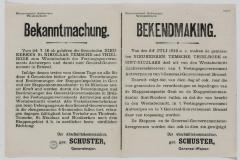 1916- Bekendmaking Etappeninspectie naar Westabschnitt Antwerpen