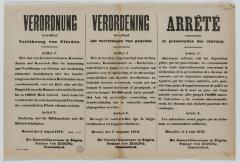 1916- Verordening i.v..m. het voorbrengen van paarden