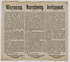 1916- Waarschuwing voor valse berichten