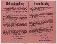 1916- Bekendmaking verbod op 21 juli manifestaties