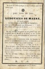 Bidprentje, De Maere Ludovicus