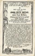 Bidprentje, Wuytack Joanna Coleta