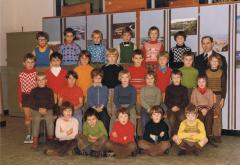 Klasfoto meester Stevens jongens Sinaai 1975 - 1976