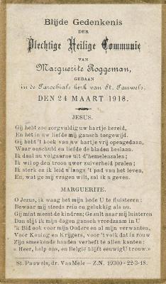 Communie Plechtige Roggeman Marguerite