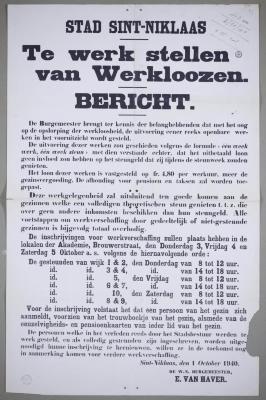 Bericht over tewerkstellen van werklozen